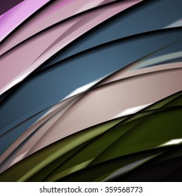 Abstract background created using colorful overlaid stripes. Vector illustration, can be used for presentations, graphic designs brochures, web design.