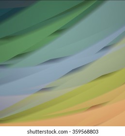 Abstract background created using colorful overlaid stripes. Vector illustration, can be used for presentations, graphic designs brochures, web design.