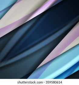 Abstract background created using colorful overlaid stripes. Vector illustration, can be used for presentations, graphic designs brochures, web design.
