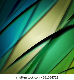 Abstract background created using colorful overlaid stripes. Vector illustration, can be used for presentations, graphic designs brochures, web design.
