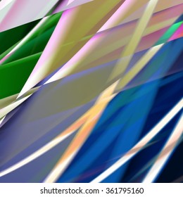 Abstract background created using colorful overlaid stripes. Vector illustration, can be used for presentations, graphic designs brochures, web design.