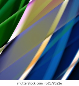 Abstract background created using colorful overlaid stripes. Vector illustration, can be used for presentations, graphic designs brochures, web design.