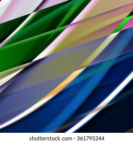 Abstract background created using colorful overlaid stripes. Vector illustration, can be used for presentations, graphic designs brochures, web design.