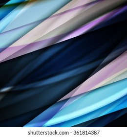 Abstract background created using colorful overlaid stripes. Vector illustration, can be used for presentations, graphic designs brochures, web design.