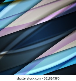 Abstract background created using colorful overlaid stripes. Vector illustration, can be used for presentations, graphic designs brochures, web design.