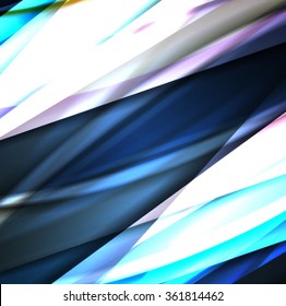 Abstract background created using colorful overlaid stripes. Vector illustration, can be used for presentations, graphic designs brochures, web design.
