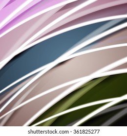 Abstract background created using colorful overlaid stripes. Vector illustration, can be used for presentations, graphic designs brochures, web design.