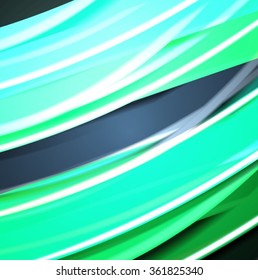Abstract background created using colorful overlaid stripes. Vector illustration, can be used for presentations, graphic designs brochures, web design.