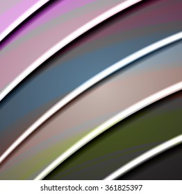 Abstract background created using colorful overlaid stripes. Vector illustration, can be used for presentations, graphic designs brochures, web design.