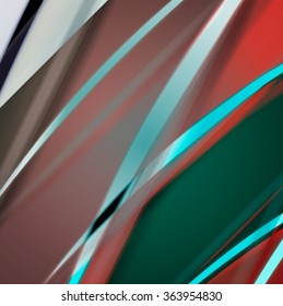 Abstract background created using colorful overlaid stripes. Vector illustration, can be used for presentations, graphic designs brochures, web design.