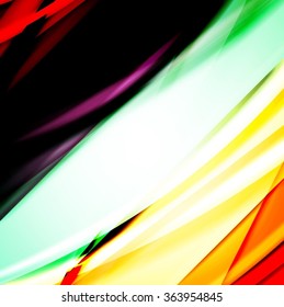 Abstract background created using colorful overlaid stripes. Vector illustration, can be used for presentations, graphic designs brochures, web design.