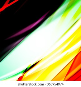 Abstract background created using colorful overlaid stripes. Vector illustration, can be used for presentations, graphic designs brochures, web design.