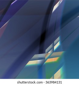 Abstract background created using colorful overlaid stripes. Vector illustration, can be used for presentations, graphic designs brochures, web design.