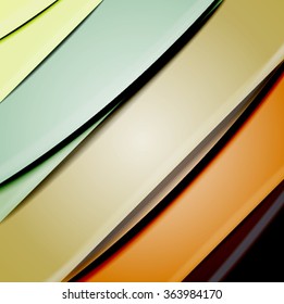 Abstract background created using colorful overlaid stripes. Vector illustration, can be used for presentations, graphic designs brochures, web design.