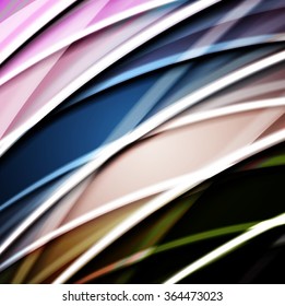 Abstract background created using colorful overlaid stripes. Vector illustration, can be used for presentations, graphic designs brochures, web design.