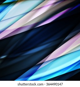 Abstract background created using colorful overlaid stripes. Vector illustration, can be used for presentations, graphic designs brochures, web design.