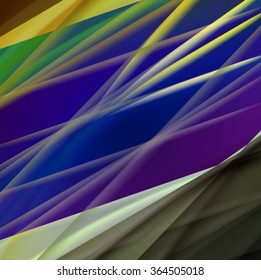 Abstract background created using colorful overlaid stripes. Vector illustration, can be used for presentations, graphic designs brochures, web design.