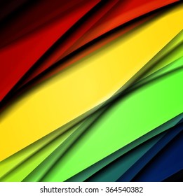 Abstract background created using colorful overlaid stripes. Vector illustration, can be used for presentations, graphic designs brochures, web design.