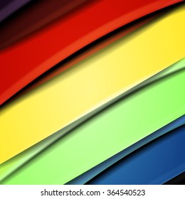 Abstract background created using colorful overlaid stripes. Vector illustration, can be used for presentations, graphic designs brochures, web design.