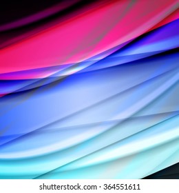 Abstract background created using colorful overlaid stripes. Vector illustration, can be used for presentations, graphic designs brochures, web design.