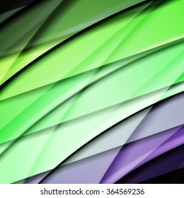 Abstract background created using colorful overlaid stripes. Vector illustration, can be used for presentations, graphic designs brochures, web design.