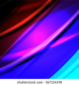 Abstract background created using colorful overlaid stripes. Vector illustration, can be used for presentations, graphic designs brochures, web design.