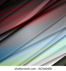 Abstract background created using colorful overlaid stripes. Vector illustration, can be used for presentations, graphic designs brochures, web design.
