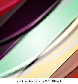Abstract background created using colorful overlaid stripes. Vector illustration, can be used for presentations, graphic designs brochures, web design.
