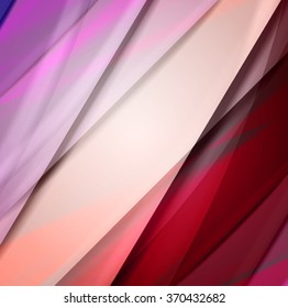 Abstract background created using colorful overlaid stripes. Vector illustration, can be used for presentations, graphic designs brochures, web design.