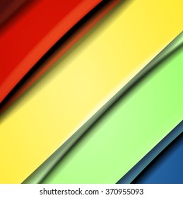 Abstract background created using colorful overlaid stripes. Vector illustration, can be used for presentations, graphic designs brochures, web design.