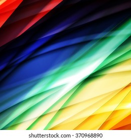 Abstract background created using colorful overlaid stripes. Vector illustration, can be used for presentations, graphic designs brochures, web design.