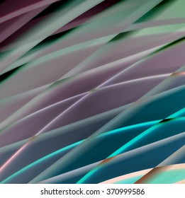 Abstract background created using colorful overlaid stripes. Vector illustration, can be used for presentations, graphic designs brochures, web design.