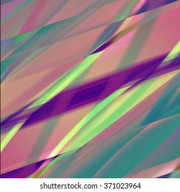 Abstract background created using colorful overlaid stripes. Vector illustration, can be used for presentations, graphic designs brochures, web design.