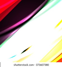 Abstract background created using colorful overlaid stripes. Vector illustration, can be used for presentations, graphic designs brochures, web design.