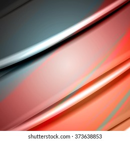 Abstract background created using colorful overlaid stripes. Vector illustration, can be used for presentations, graphic designs brochures, web design.
