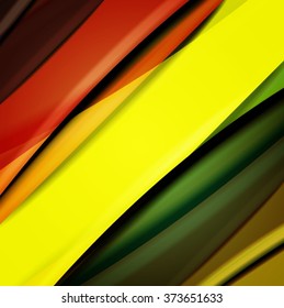 Abstract background created using colorful overlaid stripes. Vector illustration, can be used for presentations, graphic designs brochures, web design.
