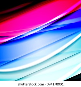 Abstract background created using colorful overlaid stripes. Vector illustration, can be used for presentations, graphic designs brochures, web design.