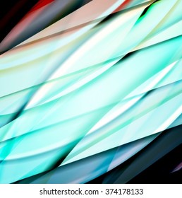 Abstract background created using colorful overlaid stripes. Vector illustration, can be used for presentations, graphic designs brochures, web design.