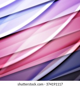 Abstract background created using colorful overlaid stripes. Vector illustration, can be used for presentations, graphic designs brochures, web design.