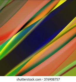 Abstract background created using colorful overlaid stripes. Vector illustration, can be used for presentations, graphic designs brochures, web design.