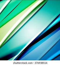 Abstract background created using colorful overlaid stripes. Vector illustration, can be used for presentations, graphic designs brochures, web design.