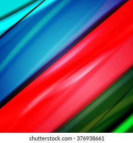Abstract background created using colorful overlaid stripes. Vector illustration, can be used for presentations, graphic designs brochures, web design.