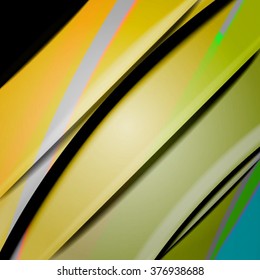 Abstract background created using colorful overlaid stripes. Vector illustration, can be used for presentations, graphic designs brochures, web design.