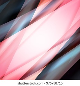 Abstract background created using colorful overlaid stripes. Vector illustration, can be used for presentations, graphic designs brochures, web design.