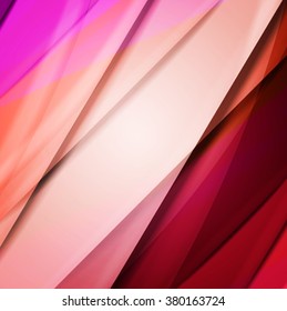 Abstract background created using colorful overlaid stripes. Vector illustration, can be used for presentations, graphic designs brochures, web design.