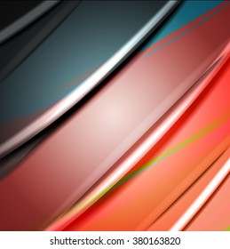 Abstract background created using colorful overlaid stripes. Vector illustration, can be used for presentations, graphic designs brochures, web design.
