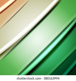 Abstract background created using colorful overlaid stripes. Vector illustration, can be used for presentations, graphic designs brochures, web design.