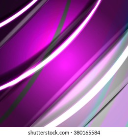 Abstract background created using colorful overlaid stripes. Vector illustration, can be used for presentations, graphic designs brochures, web design.