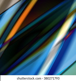 Abstract background created using colorful overlaid stripes. Vector illustration, can be used for presentations, graphic designs brochures, web design.