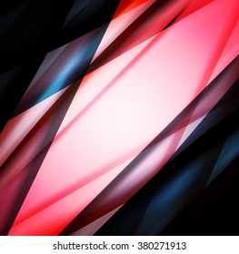 Abstract background created using colorful overlaid stripes. Vector illustration, can be used for presentations, graphic designs brochures, web design.